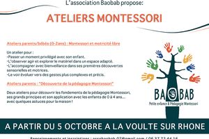 Ateliers parents/bébés à la Voulte