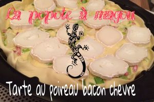 Tarte bacon vache qui rit chevre