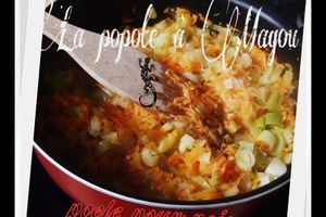 Fondu de légume pour poisson