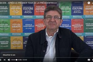 Après le 1er tour, Jean-Luc Mélenchon s'explique sur son site youtube
