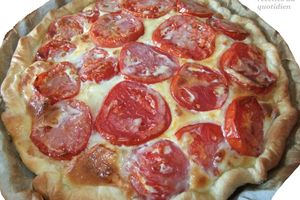 Quiche au chèvre et à la tomate