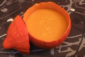 Velouté de potimarron au curry au thermomix