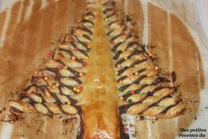 Sapin feuilleté au nutella