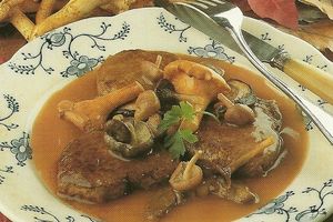 Filet mignon aux champignons sauvages