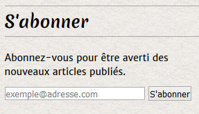 S'abonner sur le blog Ekklesia