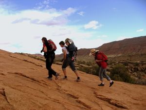 Auf dem Weg zum "Delicate Arch"