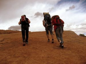 Auf dem Weg zum "Delicate Arch"