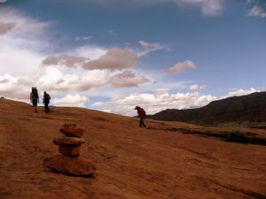 Auf dem Weg zum "Delicate Arch"