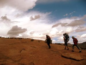 Auf dem Weg zum "Delicate Arch"