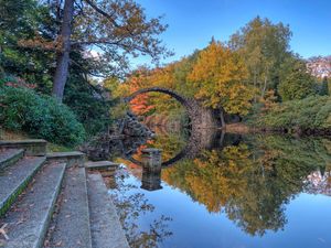 Rakotz, Kromlau, les ponts les plus magnifiques, Parc de Saxe, Allemagne