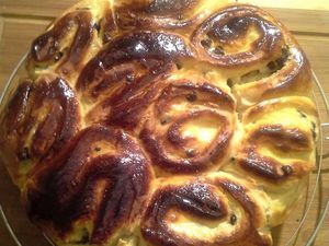 Chinois à la crème patissière et pepites chocolats (thermomix)