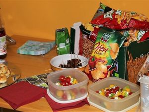 Und die Chormitglieder hatten die Zutaten für ein leckeres Buffet mitgebracht.