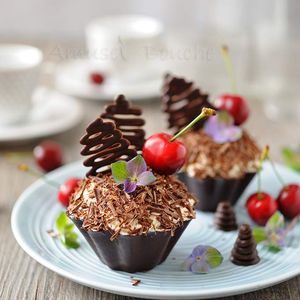 Forêt noire en coque de chocolat