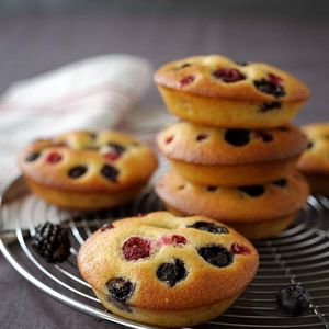 Gâteaux moelleux aux fruits rouges