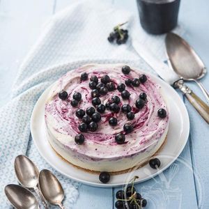 Cheesecake glacé à la gelée de cassis
