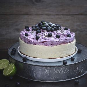 Cheesecake citron et myrtille