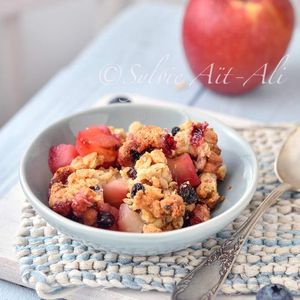 Mon muesli crumble