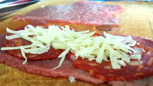 Piccatas de veau au chorizo et manchego