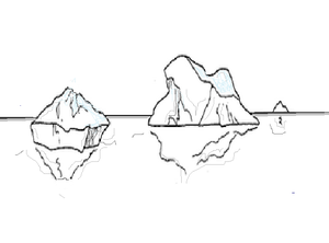 Come disegnare un iceberg o del ghiaccio
