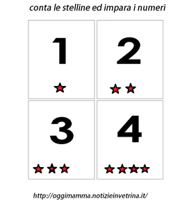 Numeri scarica conta colora da 1 a 12