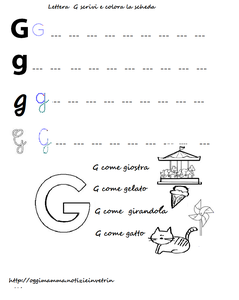 Lettera G - g