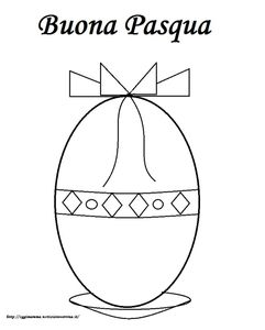 Uovo di Pasqua da colorare