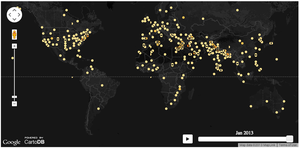 Map of Every Protest on the Planet Since 1979