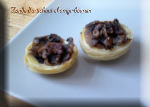 Fonds d'artichaut champi-boursin