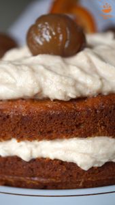 Naked carrot cake à la crème de marrons et partenariat Imbert