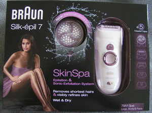 Extermination des poils avec le Silk-épil 7 SkinSpa!