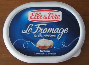 N'en faites pas tout un fromage! Le fromage à la crème Elle et Vire