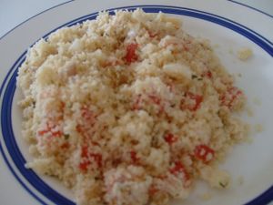 Salade de couscous au surimi