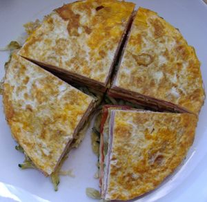 Mille-feuille d'omelette