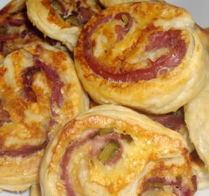 Palmiers Jambon cru/ Cornichon