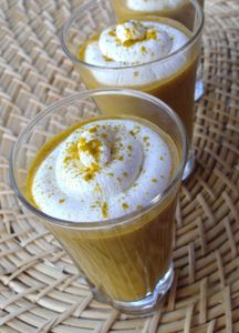 Cappuccino de carottes au Colombo