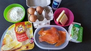 Gougères au Fol Epi et à la truite fumée