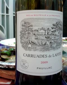 Le Pauillac 2009 des Carruades de Lafite