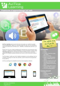 Nouvelle fiche produit AviTice Learning