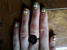 Nail Art abeilles