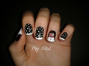 Nail Art Nuit de Noël