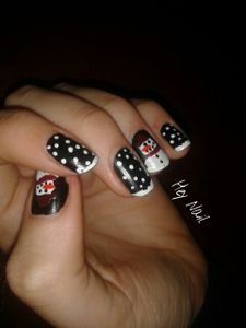 Nail Art Nuit de Noël