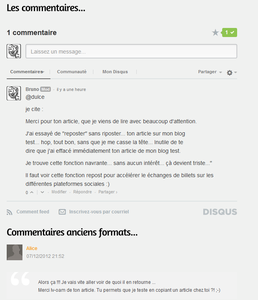 Du nouveau pour les commentaires sur Overblog Nouvelle plate-forme