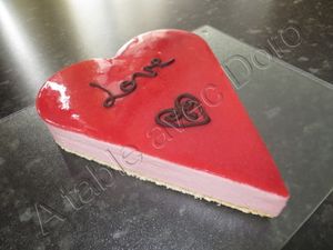 Entremet aux fraises