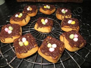 Nids de Pâques en sablé breton