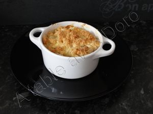 Cassolette de fruits et son crumble à la noix de coco