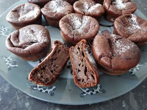 Muffins fondants chocolat banane
