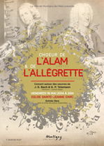 Montigny-lès-Metz, CONCERT Chœurs de l’ALAM (Metz) et de l’Allégrette (Thionville) le 16 mai