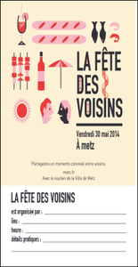 Metz : Participez à la Fête des voisins, la Ville s'occupe de tout!