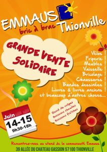 Emmaüs Thionville : Grande Vente solidaire d'été les 14 et 15 juin