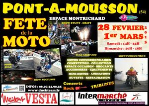 Pont à Mousson fête de la moto les 28 et 1er mars 2015